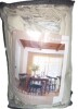 Latitude Run&reg; Thick Linen Fabric Memory Trained Pinch Pleated Solid Farmhouse Semi Sheer Curtain 2 Panels, 50" x 108" New $99 - 2