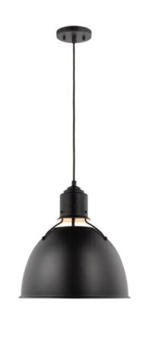 Visual Comfort Studio Huey Pendant Light in Midnight Black New In Box $299