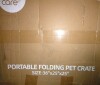 Pettycare 36" x 25" x 25" Soft Collapsible Crate for Small Dogs, 4-Door Portable Foldable Soft Kennel with Chew Proof Mesh Windows for Indoor & Outdoor Travel Grey New in Box $199 - 2