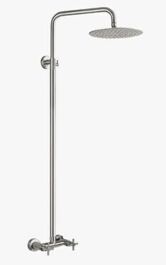AquaStyle Leora Single Function Outdoor Shower with Two Cross Handles, Stainless Steel New In Box $599