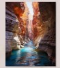 Millwood Pines 44" x 34" Canyon Antelope Turquoise Drips - Canyon Wall Art New In Box $199