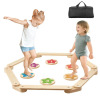 VEVOR Balance Beam Stepping Stones, 6 PCS Wooden Toddler Balance Boards, Montessori Toy for Kids 2-6, Build Coordination and Gross Motor Skills, Gymnastics Course Indoor & Outdoor New In Box $99