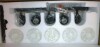 Genoci 5-Light 3 ft. Black Dimmable Hardwire Adjustable Track Lighting Kits with Glass Cylinder Shades for Kitchen Living Room New In Box $299 - 2