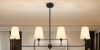 Orren Ellis 4 - Light 44"w Electroplated Brass Iron Modern Kitchen Island Chandelier Pendant Light New in Box $209