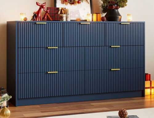 Ebern Designs 7 - Drawer Dresser, 55.1" W in Navy $499