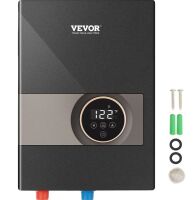 VEVOR Instant Water Heater, 13.8kw Electric Tankless Water Boiler, Digital Temperature Display & Easy Installation & 24-Hour Water Supply, For Kitchen Bathroom Shower Mall Salon Shampoo ETL Listed New In Box $299