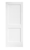 TENONER 32 in. x 80 in. x 1-3/8 in. Shaker White Primed 2-Panel Solid Core Wood Interior Slab Door new in box $499
