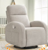 Aemeios Chenille Swivel Rocker Glider Manual Recliner Nursery Rocking Chair with Double Pockets, Camel new in box $599