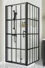 ExBrite 36" W X 36" D X 72" H Frameless Square Pivot Shower Enclosure SD-3672E03CMB new in box $899