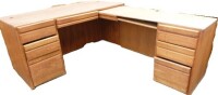 Oak L Shaped Desk