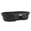 Rubbermaid Commercial Products 50-Gallon Oval Black Polyresin Stock Tank - 4 Ft x 2.7 Ft x 1 Ft. New $299