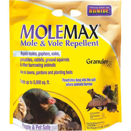 Bonide 692 MoleMax Mole & Vole Repellent,10 lb bag