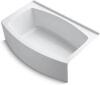 Kohler Expanse Curved Alcove Bath Integral Drain K-1100 $1599