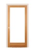 Builders Choice 28 in. x 80 in. Right-Handed Full Lite Clear Glass Unfinished Fir Wood Single Prehung Interior Door New Shelf Pull $899
