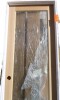 Builders Choice 28 in. x 80 in. Right-Handed Full Lite Clear Glass Unfinished Fir Wood Single Prehung Interior Door New Shelf Pull $899 - 2