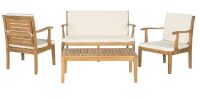 Safavieh 4 - Person Patio Conversation Set with Cushions new in box $999