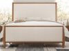 AMERLIFE Queen Solid Wood Bed Frame with Upholstered Headboard & Footboard, 58" Tall Platform Bed, Walnut New in box $599