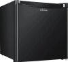 Upstreman 1.7 Cu ft Fridge with Freezer, Single Door Compact Refrigerator, Low Noise, Energy Saving, Adjustable Temperature, Reversible Door, for Home Office Dorm, Black FR17, On Working $299