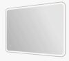Apmir 48" W x 32" H Rectangular Aluminum Alloy Framed and Tempered Glass Wall Bathroom Vanity Mirror in Matte White, Similar to Picture New in Box $399