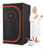 VEVOR Portable Steam Sauna Tent Full Size, 1000W Personal Sauna Blanket Kit for Home Spa, Detoxify & Soothing Heated Body Therapy, Time & Temperature Remote Control With Floor Mat New In Box $299