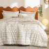 Bedsure Queen 3-Piece Embroidered Tufted All-Season Comforter Set New In Box $199