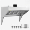 VEVOR Commercial Exhaust Hood, 5FT Food Truck Hood Exhaust, 201 Stainless Steel Concession Trailer Hood with 2 Detachable U-shaped Grid Oil Filter Mesh, Rust Resistant Vent Hood for Kitchen Restaurant New in Box $899