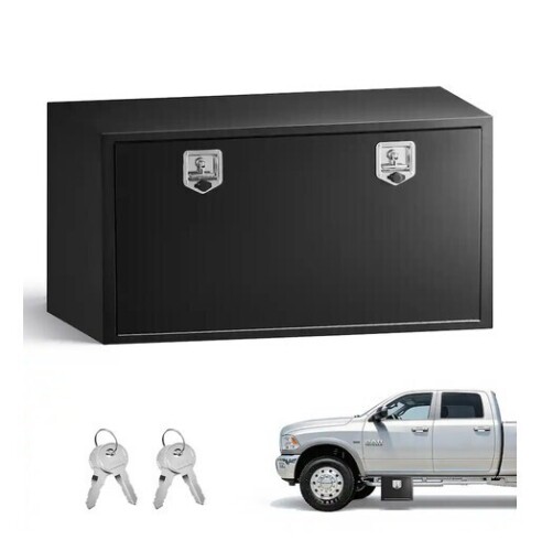 VEVOR - Underbody Truck Tool Box, 48 x 24 x 24 Inch Heavy Duty Steel Trailer Storage Box with Lock & Keys, Waterproof Trailer - Black New in Box $699