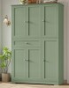 Lark Manor 68.1'' Kitchen Pantry Cabinet with Food Shelves in Green New in Box $699
