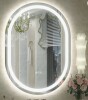 Wayfair Basics UL Certified LED Anti-Fog Tempered Glass Oval Bathroom/Vanity Mirror New in Box $399