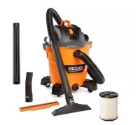RIDGID 12 Gal. 5.0 Peak HP NXT Shop Vacuum Wet Dry Vac with General Debris Filter, Locking Hose and Attachments HD1200 On Working $199