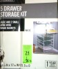 Everbilt 34.76 in. H x 17.13 in. W White Steel 5-Drawer Close Mesh Wire Basket New In Box $199 - 2