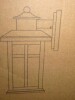 Breakwater Bay Outdoor Wall Lantern with Clear Seeded Glass New In Box $199 - 2