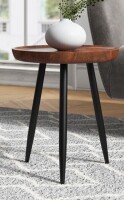 Mercury Row&reg; Kernan 18" Solid Wood Tray Top End Table New In Box $199