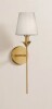 Birch Lane&trade; Naoma 1-Light Brass Dimmable Arm Wall Sconce Wallchiere New In Box $199