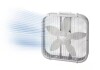 Lasko 20 in. 3 Speed Box Fan in White for Bedrooms, Living Rooms, Garages with Save Smart Technology, 1800 CFM, Carry Handle On Working $79