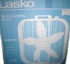 Lasko 20 in. 3 Speed Box Fan in White for Bedrooms, Living Rooms, Garages with Save Smart Technology, 1800 CFM, Carry Handle On Working $79 - 2