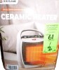 R.W.FLAME 1,500-Watt Compact Indoor Small Ceramic Electric Heater with Adjustable Thermostat and Carry Handle, Sliver On Working $79 - 2