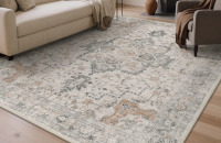 Bungalow Rose 8' x 10' Roehit Oriental Performance Machine Washable Area Rug $299