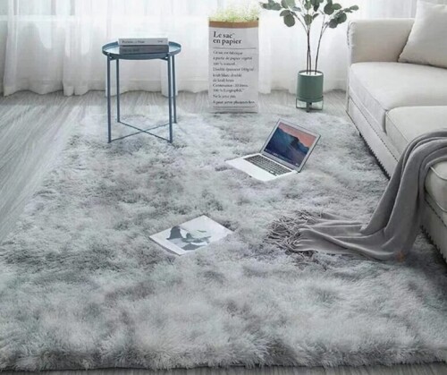 Ebern Designs 6' x 9' Antonije Tie Dye Shag Area Rug $199