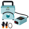 VEVOR Hat Press Machine, Mini Hat Heat Press for Caps with Integrated Control Panel, Cap Heat Press Machine with 5.9x3.15 inch Curved Heating Plate, Safety Base, and Glove, Automatic Shut-Off, Green New In Box $199
