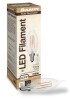 BULBRITE 4.5W Clear Filament CA10 Candelabra LED Bulb and 90 CRI 2700K Dimmable E12 Candelabra 350 Lumens 120V 4PK New In Box