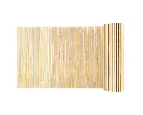 Vevor Natural Bamboo Slat Screening Eco-Friendly Privacy Bamboo Slat Fence 3 ft. H x 19.6 ft. L, Bamboo Fence New In Box $199