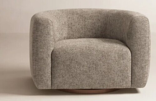 Joss & Main Upholstered Swivel Barrel Chair New in Box $999