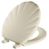 Mayfair by Bemis Shell Sculptured Wood Toilet Seat, Easily Removes for Cleaning, Hinges Never Loosen, Round New In Box $89