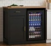 Latitude Run 39.4" Bar Cabinet With Fridge Space and Adjustable Shelves New in Box $399