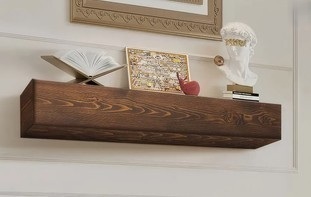 VEVOR Fireplace Mantel, 60" x 8" x 6", 50 lbs Weight Capacity, Natural Wood Mantel for Over Fireplace, Wall Mounted Floating Farmhouse Shelf, Handcrafted Fireplace Mantel New Shelf Pull $299