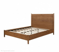 Furniture of America Tromso Walnut Finish Queen Bed Frame, (4 Boxes), New in Box $999