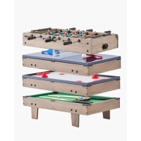 VEVOR 4-in-1 Combo Game Table Set, 32" Air Hockey Table, Multi Combination Table with Pool Billiard, Hockey, Foosball, Ping Pong, Pushers & Pucks, Sports Arcade Table for Kids Family Game Room Office, New in Box $299