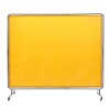 VEVOR Welding Screen with Frame, 6' x 8' Welding Curtain Screen, Flame-Resistant Vinyl Welding Protection Screen on 4 Swivel Wheel (2 Lockable), Moveable & Professional for Workshop/Industrial, Yellow, New in Box $299