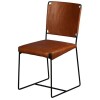 Porter Designs Toluca Leather Dining Chair in Brown, New in Box $799
